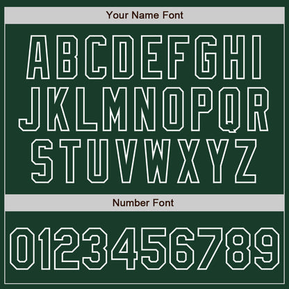 Custom Green White Pinstripe White Authentic Two Tone Baseball Jersey