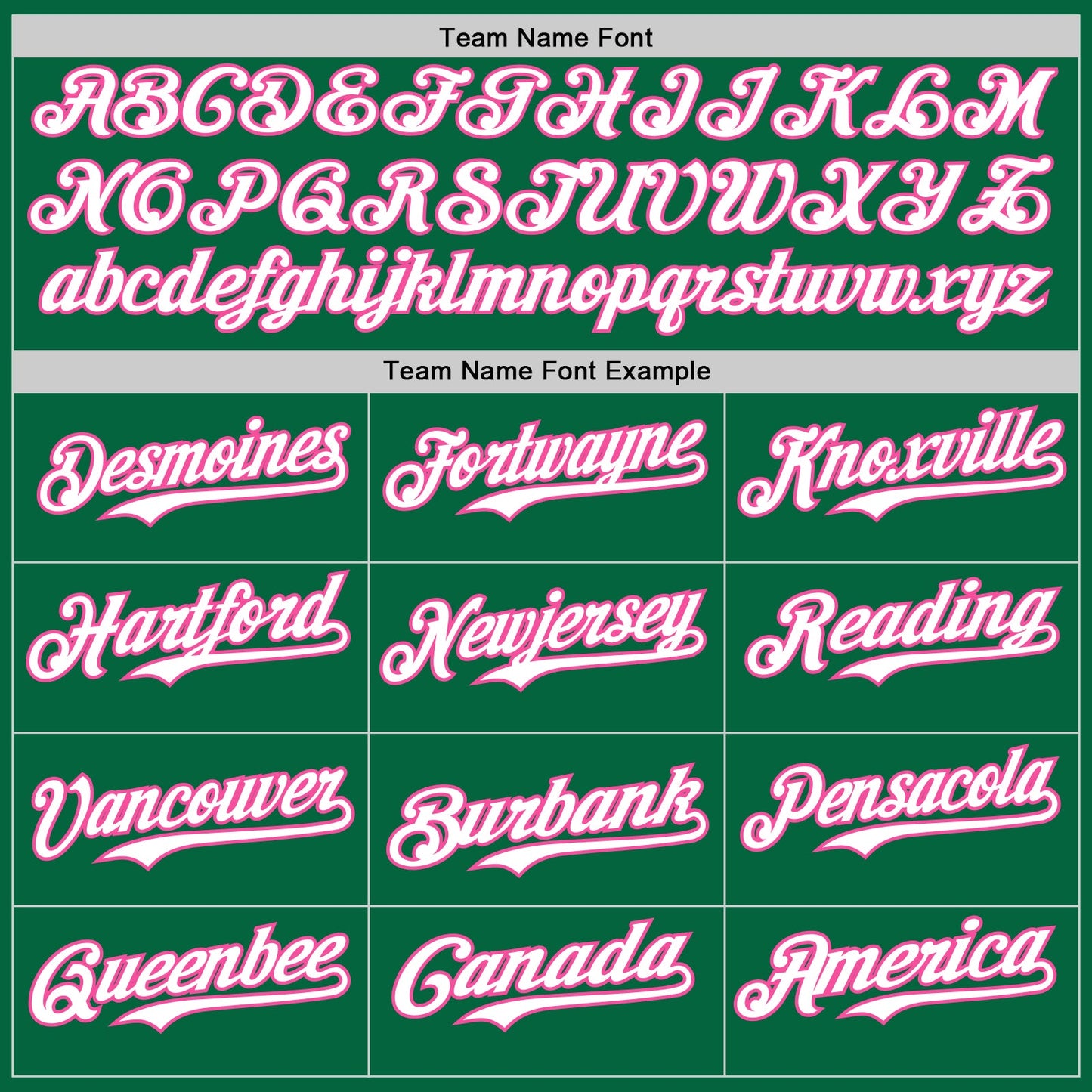Custom Kelly Green Pink Pinstripe White Authentic Two Tone Baseball Jersey