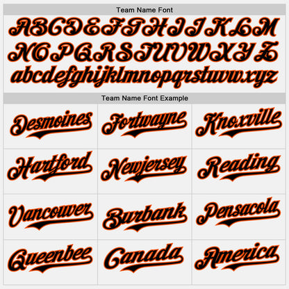 Custom White Black Pinstripe Orange Authentic Baseball Jersey