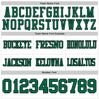 Custom White Kelly Green-Black Mesh Authentic Football Jersey