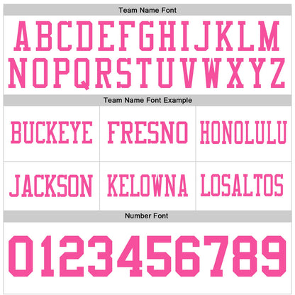 Custom White Pink Mesh Authentic Football Jersey