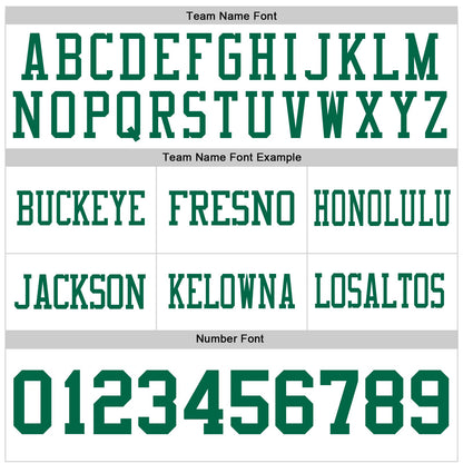 Custom White Kelly Green Mesh Authentic Football Jersey