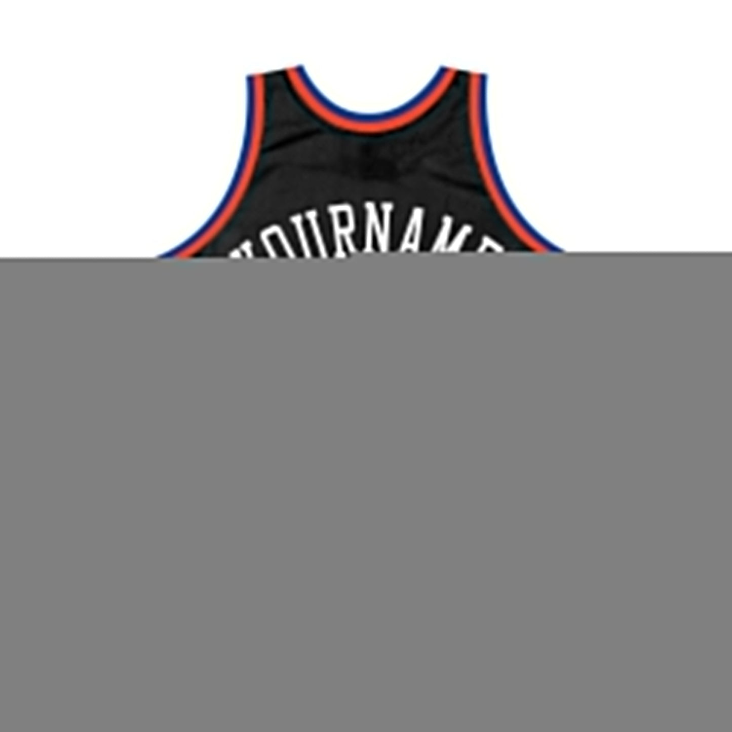 Custom Black White-Orange Authentic Throwback Basketball Jersey