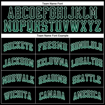 Custom Black Kelly Green-White Authentic Drift Fashion Baseball Jersey