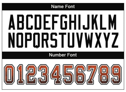 Custom Orange Black-White Mesh Drift Fashion Football Jersey