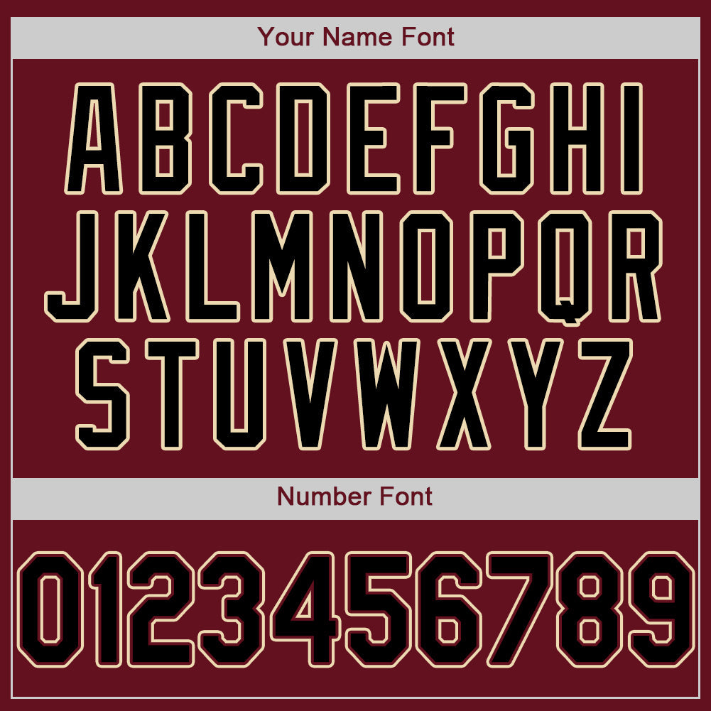 Custom Crimson Black-City Cream Authentic Baseball Jersey