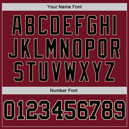 Custom Crimson Black-City Cream Authentic Baseball Jersey