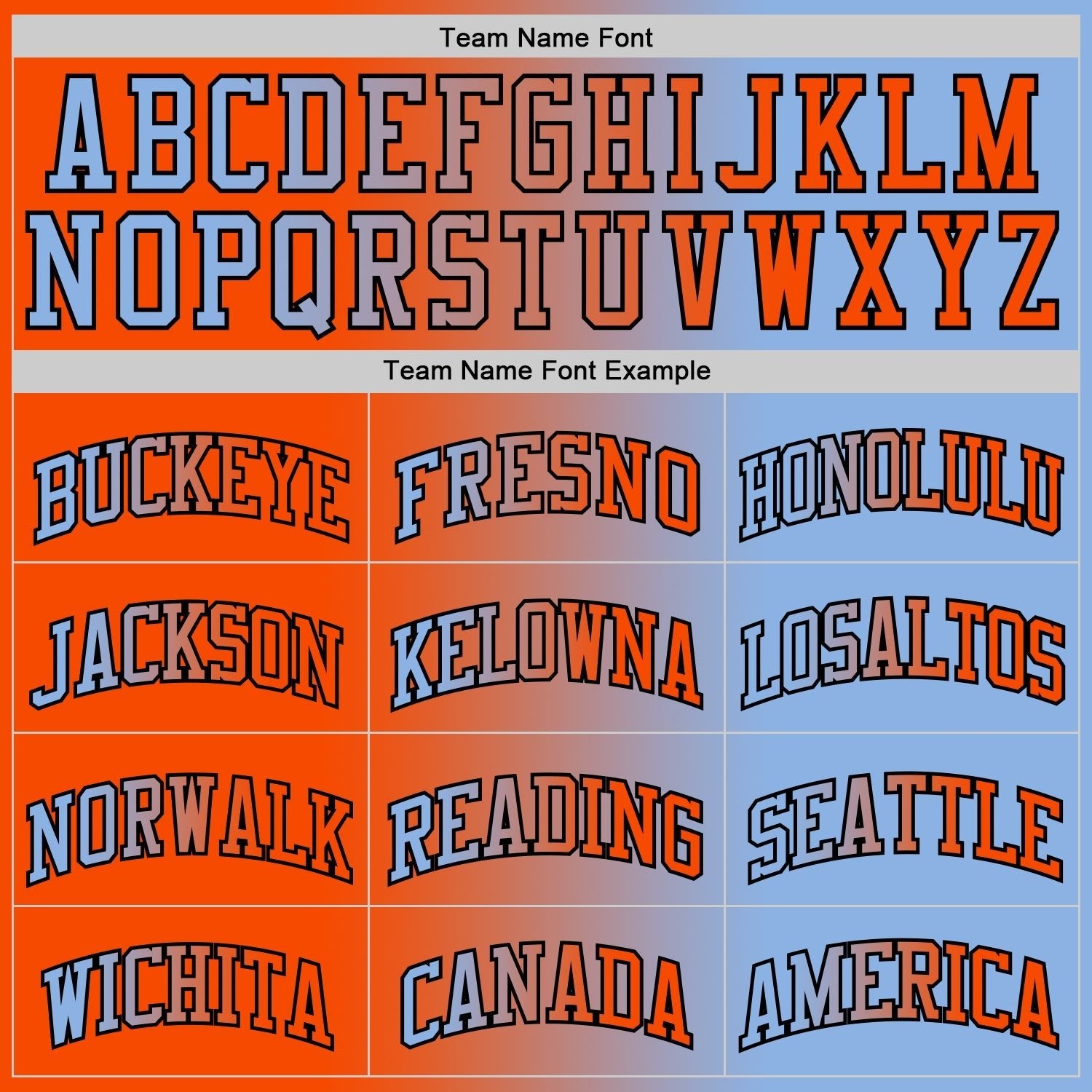 Custom Light Blue Orange - Black Authentic Gradient Fashion Basketball Jersey - TopFanCustom