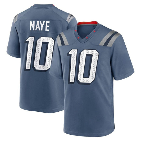 Custom Men's Patriots Storm Blue Exact Replica 2025 Rivalries Collection Football Jersey - TopFanCustom