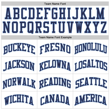 Custom White Navy - Light Blue Authentic Throwback Basketball Jersey - TopFanCustom