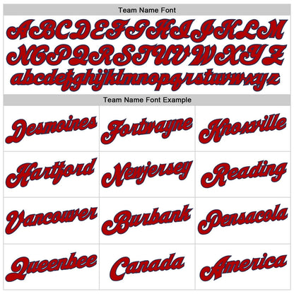 Custom White Navy Pinstripe Red - Navy Authentic Basketball Jersey - TopFanCustom