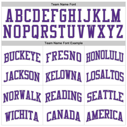 Custom White Purple - Gray Authentic Throwback Basketball Jersey - TopFanCustom