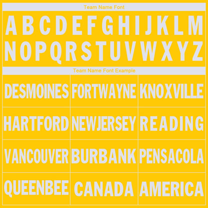 Custom Gold White V-Neck Basketball Jersey