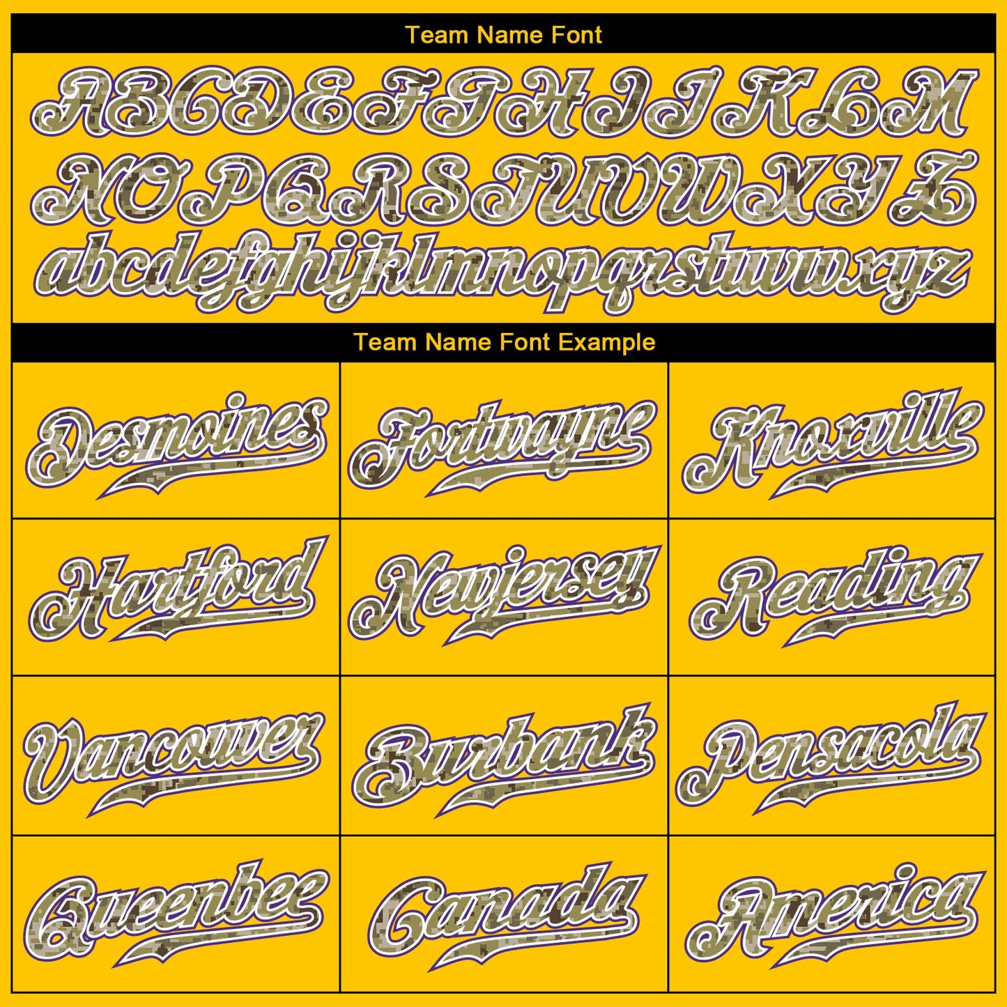 Custom Gold Camo-Purple Authentic Throwback Basketball Jersey