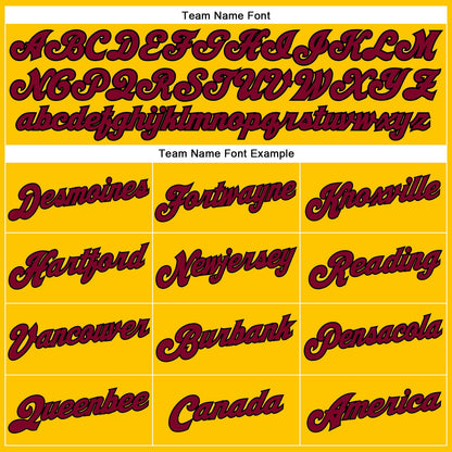 Custom Gold Black Pinstripe Maroon-Black Authentic Basketball Jersey