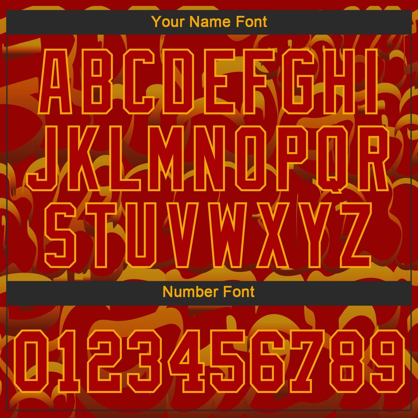 Custom Graffiti Pattern Red-Gold 3D Pattern Design Authentic Baseball Jersey