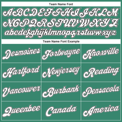 Custom Kelly Green White Pinstripe White-Gray Authentic Basketball Jersey