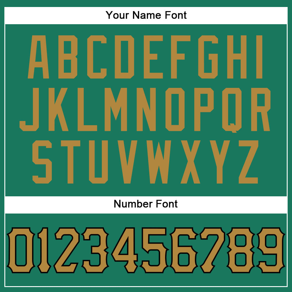 Custom Kelly Green White Pinstripe Old Gold-Black Authentic Basketball Jersey