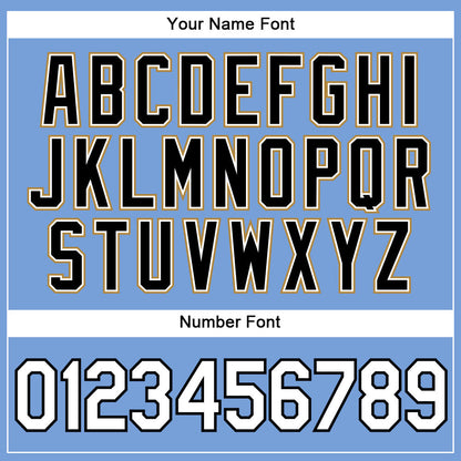 Custom Light Blue White Pinstripe White-Old Gold Authentic Basketball Jersey