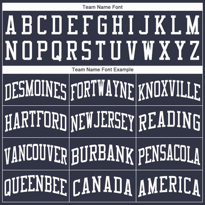 Custom Navy White Round Neck Basketball Jersey