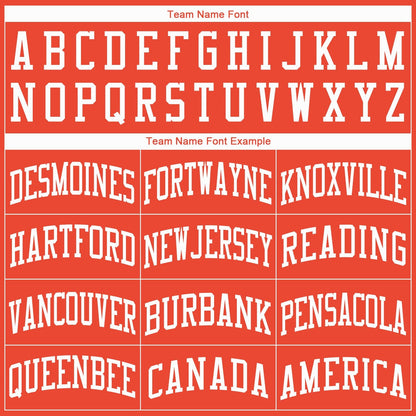 Custom Orange White Round Neck Basketball Jersey
