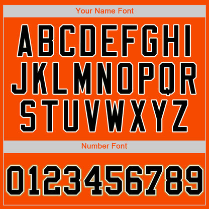 Custom Orange Black-Cream Authentic Baseball Jersey