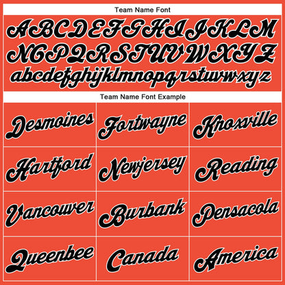 Custom Orange Black Pinstripe Black-White Authentic Basketball Jersey