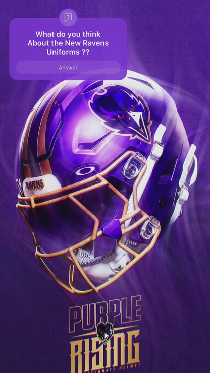 Custom Men's Ravens Purple/Black/White Exact Replica Football Jersey