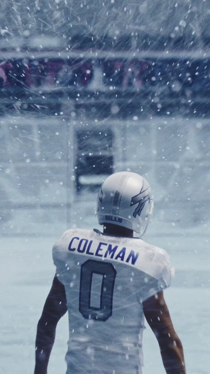 Custom Men's Patriots Storm Blue Exact Replica 2025 Rivalries Collection Football Jersey