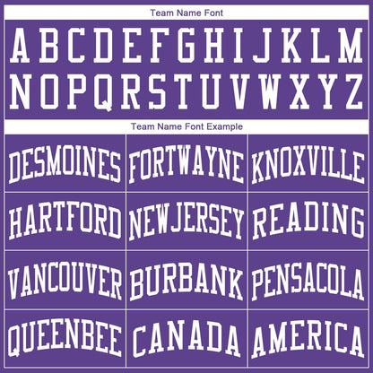 Custom Purple White Round Neck Suit Basketball Jersey