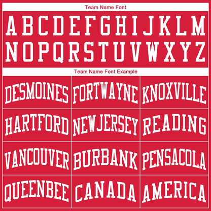 Custom Red White Round Neck Suit Basketball Jersey