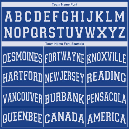 Custom Royal White V-Neck Basketball Jersey