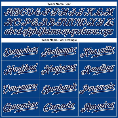 Custom Royal Gray-Navy Authentic Baseball Jersey