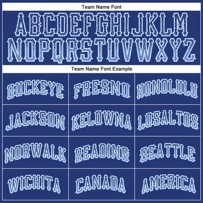 Custom Royal Light Blue-White Authentic Drift Fashion Baseball Jersey