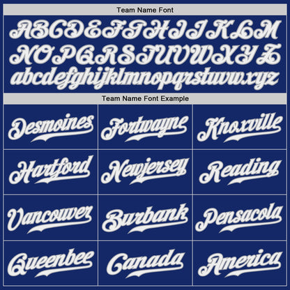 Custom Royal White-Gray Authentic Baseball Jersey