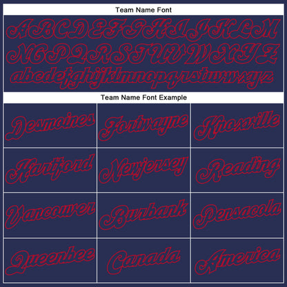 Custom White Navy-Red Authentic Split Fashion Basketball Jersey