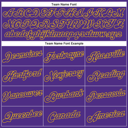 Custom White Purple-Gold Authentic Split Fashion Basketball Jersey