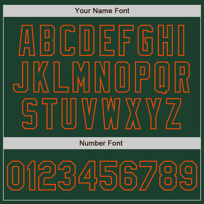Custom White Green-Orange Authentic Split Fashion Baseball Jersey