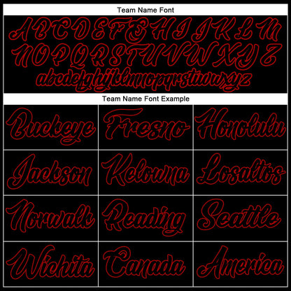 Custom White Black-Red Authentic Split Fashion Baseball Jersey