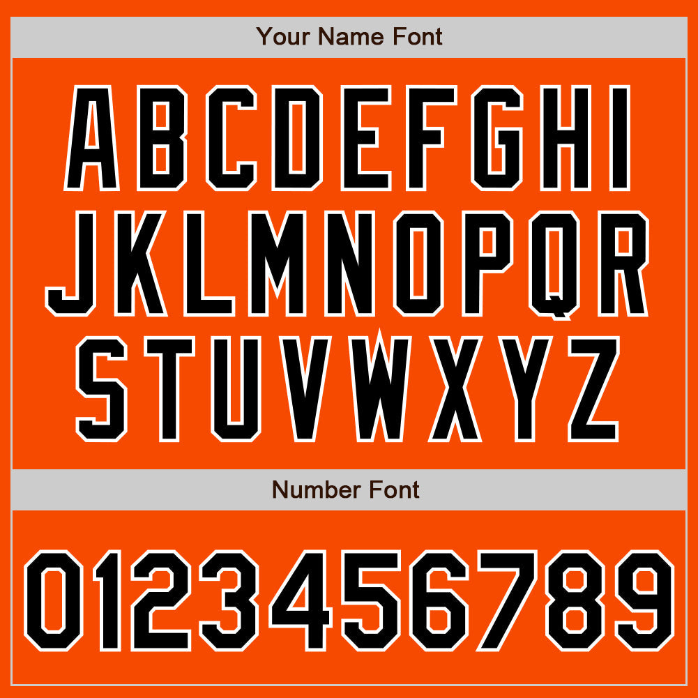 Custom Orange Black-Gray Authentic Split Fashion Baseball Jersey