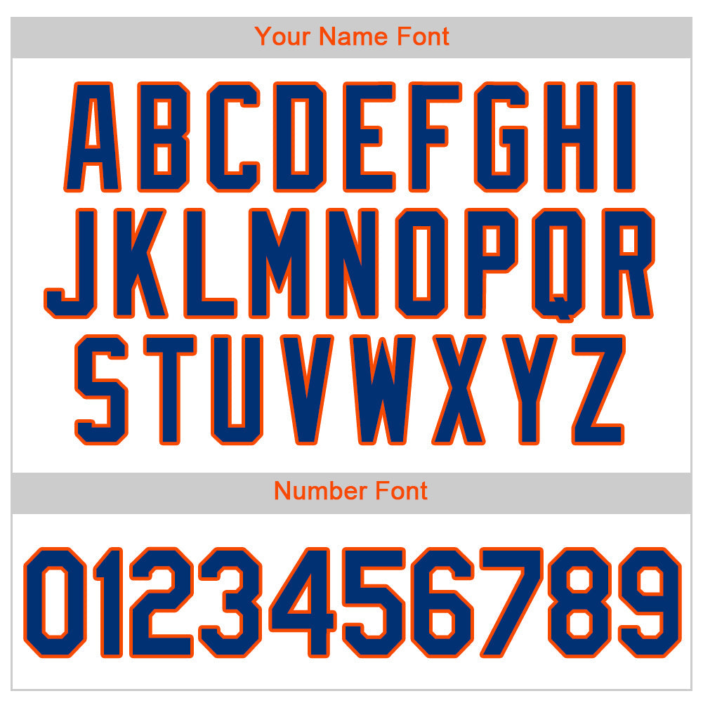 Custom White Royal Pinstripe Royal-Orange Authentic Baseball Jersey