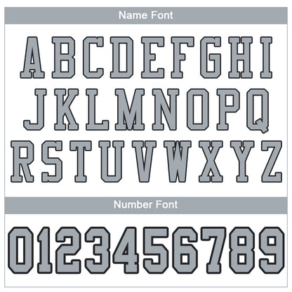Custom White Silver-Black Mesh Authentic Football Jersey