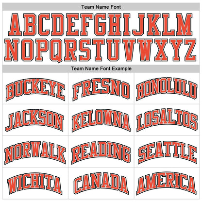Custom White Orange-Gray Authentic Throwback Basketball Jersey